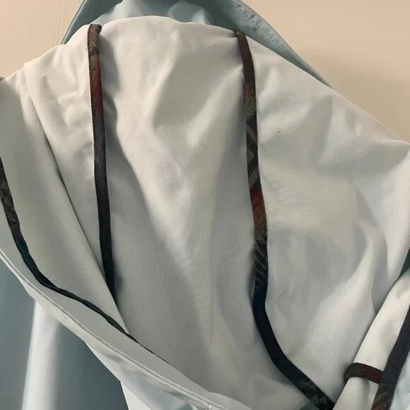 Pendleton Blue Raincoat Size M Detachable Hood - Picture 6 of 8